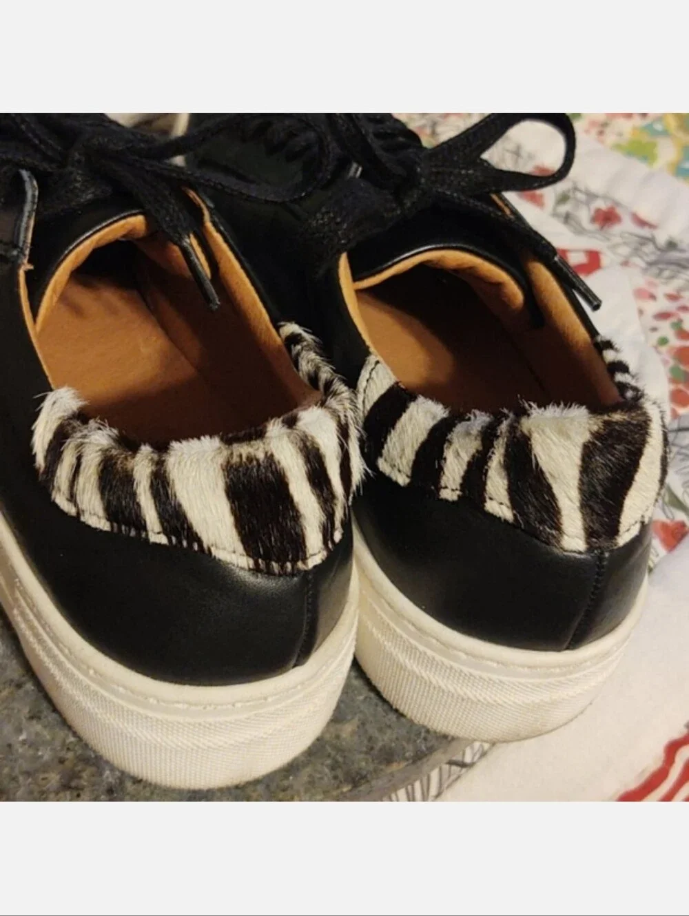 SKECHER STREET LA Black Leather Sneakers 7